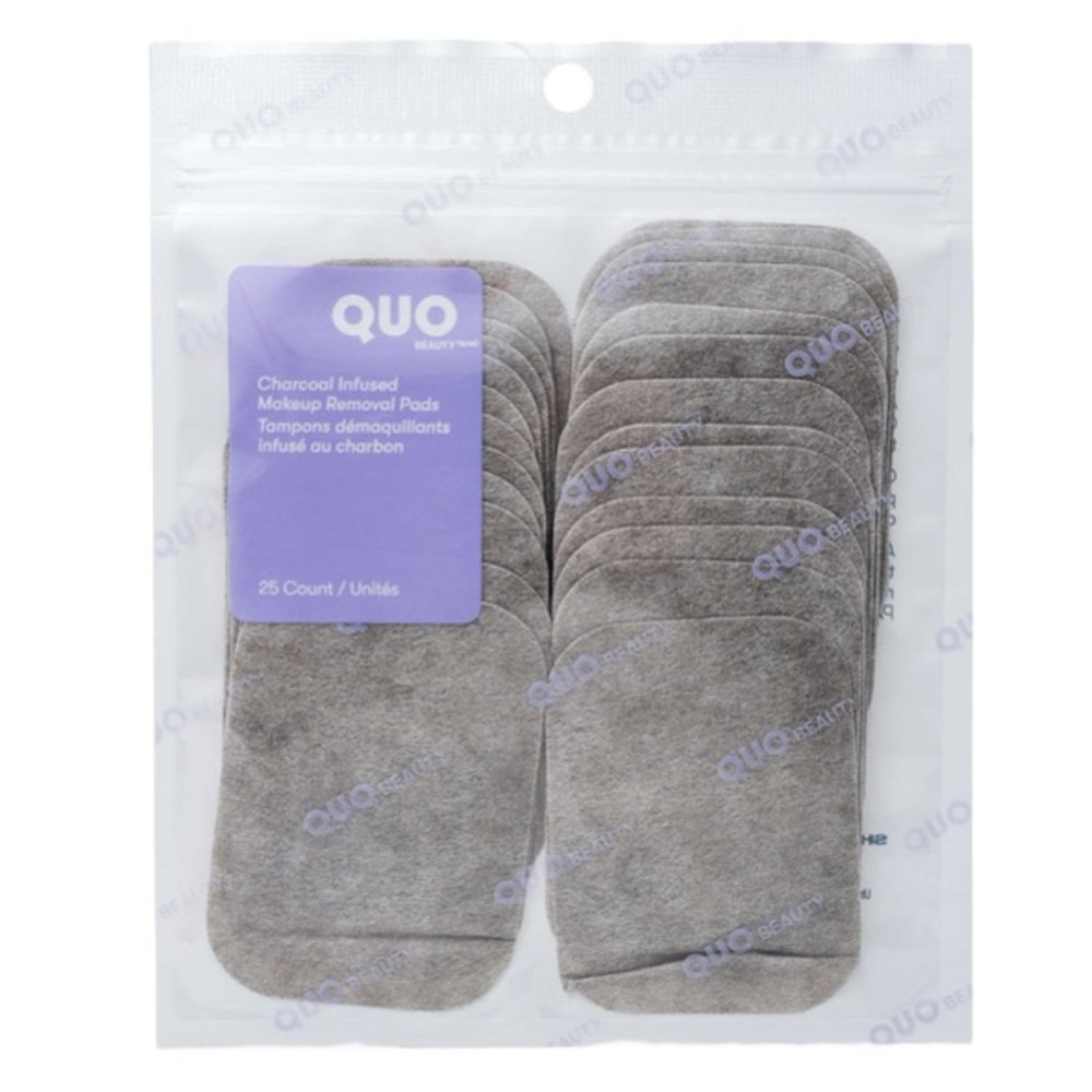 Quo Beauty Charcoal Infused Pads, Two Packages